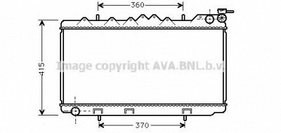 AVA QUALITY COOLING dn2094 -  Радиатор, охлаждение двигателя